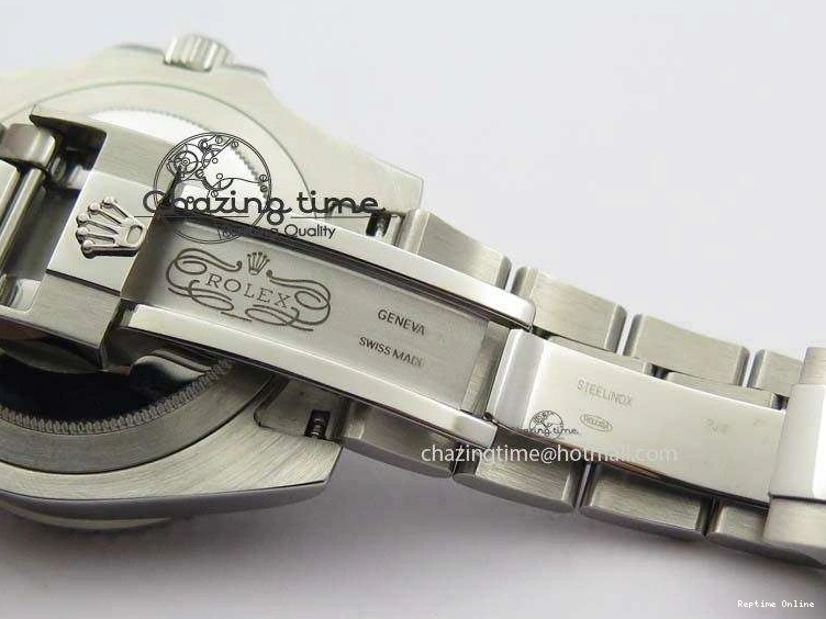0524 Soft GMT-Master II 116759 SS Bp-Maker Black Ruby Crystal Diamond Dial On SS Bracelet A 3766